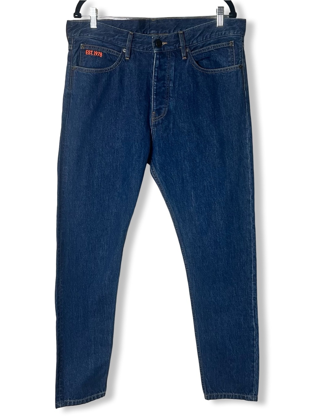 Calvin Klein Jeans Est 1978 Narrow‎ Fit Dark Wash Straight Leg Denim Sz 32x32